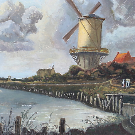 Crédence van Ruisdael - Le moulin à vent de Wijk près de Duurstede