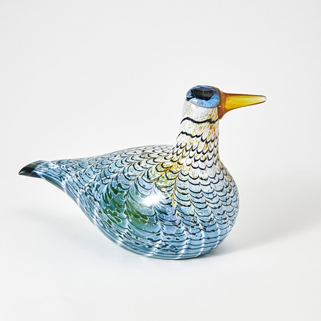 OIVA TOIKKA. GLASS BIRD, blue 