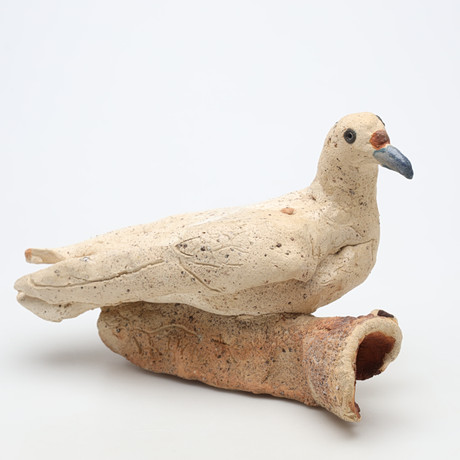 HENRIK ALLERT. SKULPTUR, stengods, fågel, signerad. på auktion hos Borås Auktionshall
