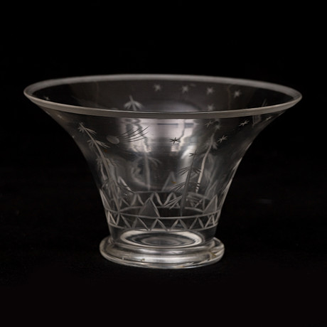 SKÅL, glas, 1920-tal. på auktion hos Crafoord Auktioner Malmö