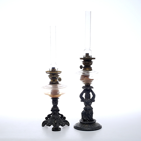 TABLE PHOTO LAMPS, zinc bases, around 1900. Lighting & Lamps - Table ...