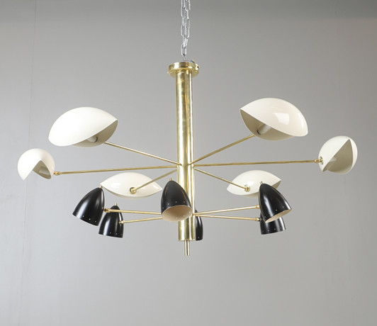 TAKLAMPA, ”Wink fanal chandelier”, Luci Progetti, Parma, Italien, samtida. på auktion hos Helsingborgs Auktionskammare