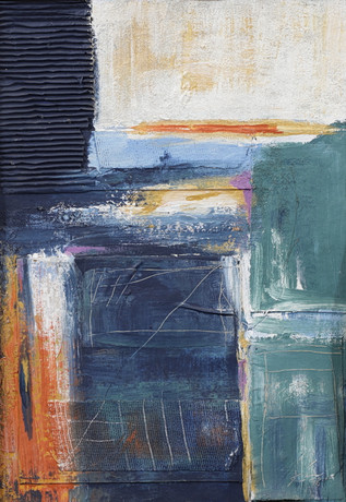 CHRISTIN OHLIN (1946-2025). "sign", blandteknik på pannå, signerad och daterad -98. på auktion hos Växjö Auktionskammare