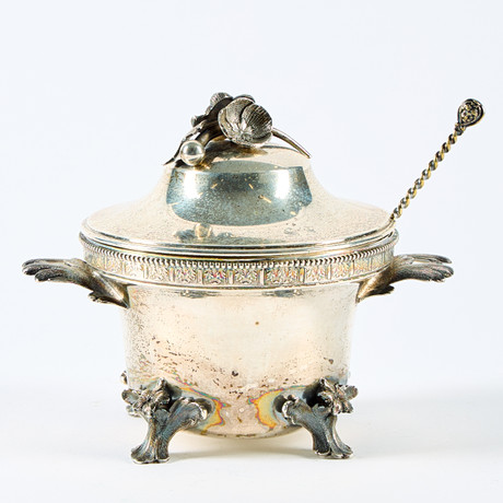 SOCKERSKRIN. Silver, GAB, Stockholm, 1906. på auktion hos Uppsala Auktionskammare