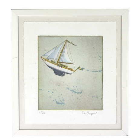 BO CRONQVIST. Litografi, 124/150, segelbåt, signerad. på auktion hos Höganäs Auktionsverk