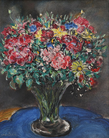 HANS EKEGÅRD (1881-1962), blomsterstilleben, signerad olja på duk. på auktion hos Crafoord Auktioner Lund