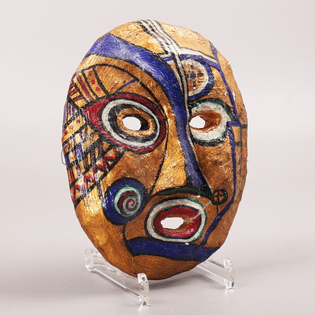 CHRISTIN OHLIN (1946-1925). Mask. på auktion hos Växjö Auktionskammare