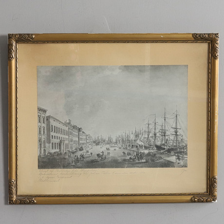 KONTURETTSNING, Johan Petter Cumelin. EFTER. Från Stadsmuseet. på auktion hos Örebro Stadsauktioner