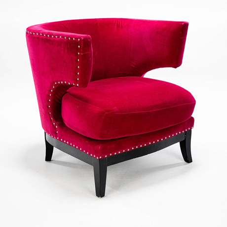 FÅTÖLJ, Kare Design, Modell: Fuchsia 176113, Sammet, 2000-tal. på auktion hos Norrlands Auktionsverk