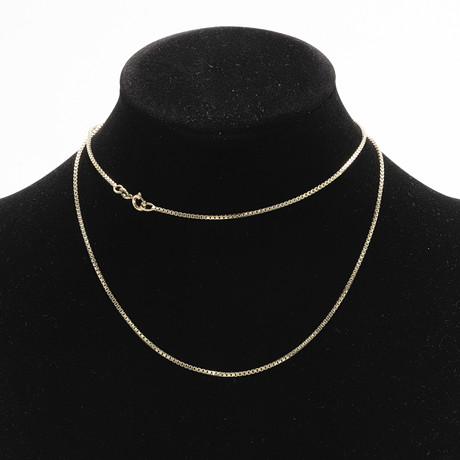 KEDJA, 14 K guld. Venezialänk. Vikt ca 8,2 gram. på auktion hos Crafoord Auktioner Malmö