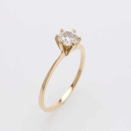BRILJANTRING 14K, CA 0,50 CT. på auktion hos Crafoord Auktioner Lund