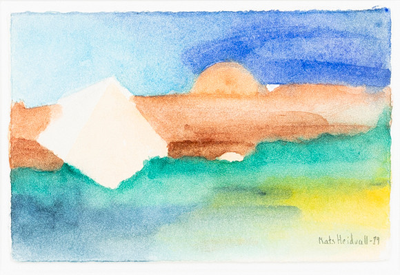 MATS HEIDVALL (FÖDD 1949). Komposition, gouache på papper, signerad, daterad -89. på auktion hos Auktionshuset Kolonn