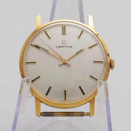 ARMBANDSUR, guld 18K, Certina, totalvikt 26 gram. på auktion hos Växjö Auktionskammare