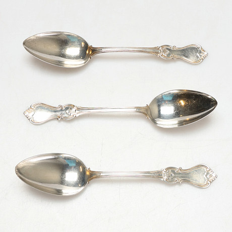 MATSKEDAR, 3 st, silver, CGH ca 194gram. på auktion hos Gomér & Andersson Jönköping