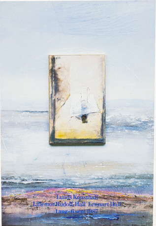 UTSTÄLLNINGSAFFISCH, Lillemor Rudolf-Hall, Lennart Hall, Lunds Konsthall, 1987. på auktion hos Karljohan Auktioner