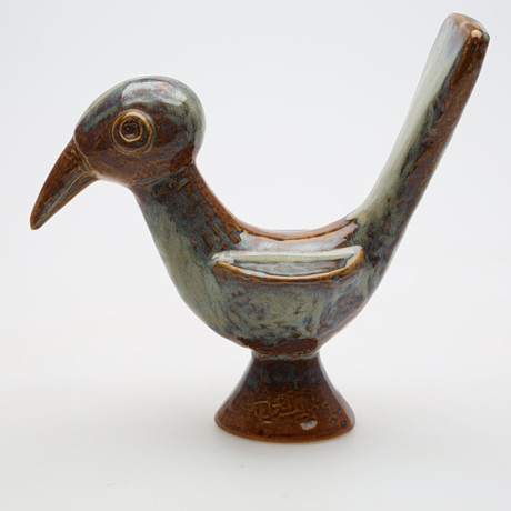 JOSEPH SIMON. Figurine, bird, pottery, Søholm, Denmark, signed