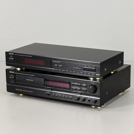 STEREODELAR Denon, Kasettdäck DRS-640 & radiodel TU-260, 1990-tal. på auktion hos Karlstad Hammarö Auktionsverk