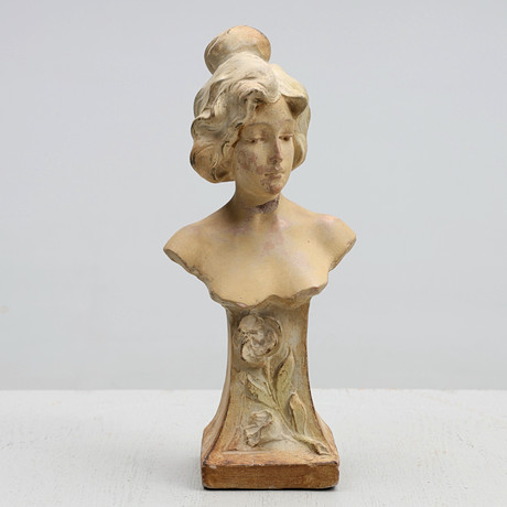 SKULPTUR, byst, gips, jugend, 1900-tal. på auktion hos Gomér & Andersson Jönköping