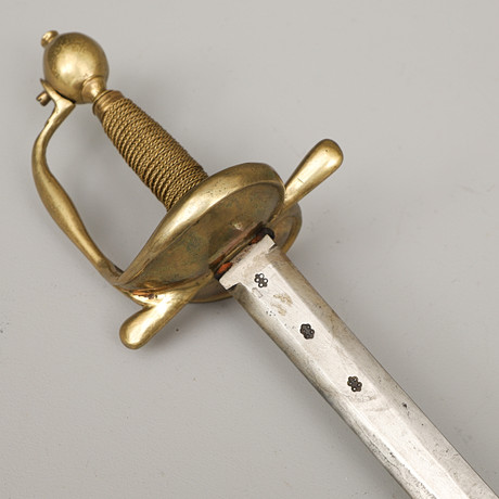 VÄRJA, m/1739. Klinga märkt Wira bruk. på auktion hos Crafoord Auktioner Malmö