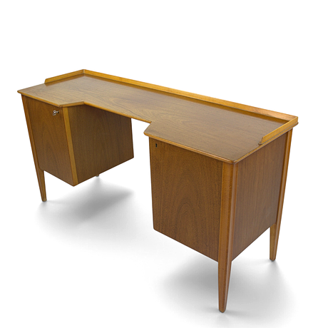 SMINKBORD, teak, 1960-tal. på auktion hos Höganäs Auktionsverk