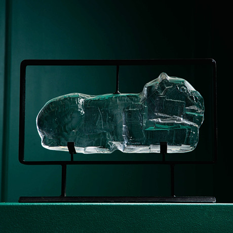 ERIK HÖGLUND. Skulptur, "Vilande Lejon" BODA. på auktion hos Formstad Auktioner