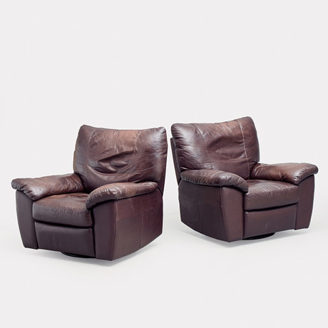FÅTÖLJER, ett par, reclinermodell, Ikea, 2000-tal. på auktion hos Uppsala Auktionskammare