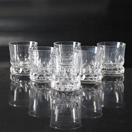 WHISKY GLAS, 12 Stück, Stiel, Blechdosen. Glasobjekte - Gebrauchglas