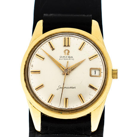 OMEGA. Armbandsur, herr, "Seamaster", 18K guld, Originaletui, 1960-tal. på auktion hos Norrlands Auktionsverk