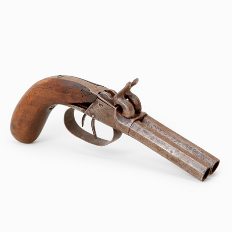 SLAGLÅSPISTOL, 1800-talets mitt. på auktion hos Göteborgs Auktionsverk