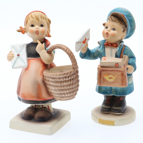 MARIA INNOCENTIA HUMMEL. Figuriner, ett par, etikettmärkta, Goebel, Tyskland, 1979. på auktion hos Ekenbergs Auktioner