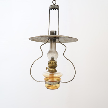 TAKFOTOGENLAMPA, 1900-talets början, Metall och glas. på auktion hos Falun Auktionsbyrå