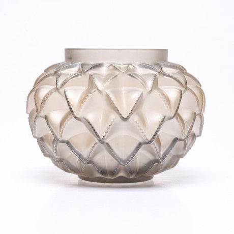 LALIQUE. vas, glas, Languedoc, Frankrike, signerad. på auktion hos Gomér & Andersson Linköping