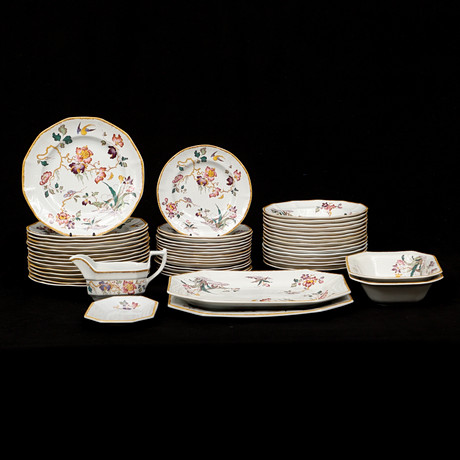 WEDGWOOD, a set of 6 “Devon Rose” butter dishes, Georgetown