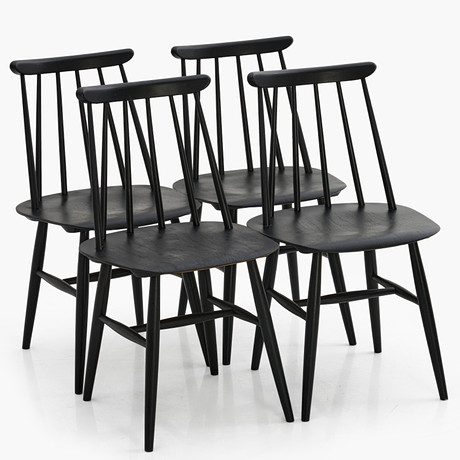 STOLAR, 4 st. "Fanette", Ilmari Tapiovaara, Edsbyverken, 1960-tal. på auktion hos Crafoord Auktioner Stockholm