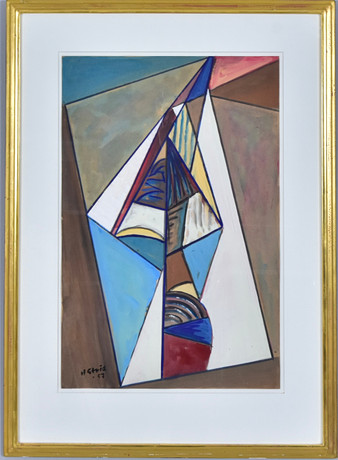HARDY STRID. Gouache. på auktion hos Halmstads Auktionskammare