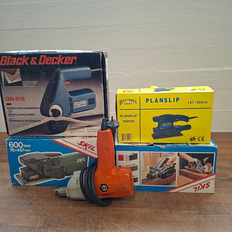 ELVERKTYG, 5 st, bland annat Black & Decker, Skil. på auktion hos Auktionshuset Thörner & Ek