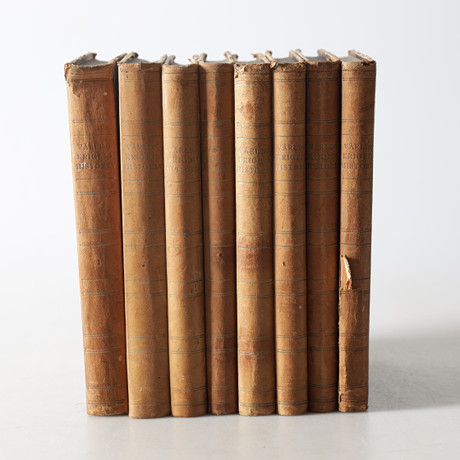 BÖCKER, 8 band, "Världskrigets Historia", Världslitteraturens Förlag, 1929. på auktion hos Gomér & Andersson Nyköping