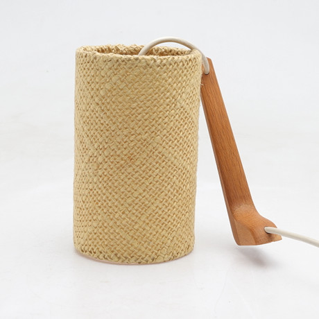 VÄGGLAMPA, teak, 1950-/60-tal. på auktion hos Gomér & Andersson Norrköping