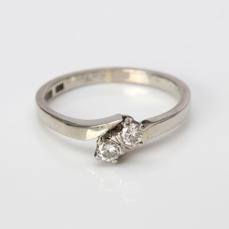 DIAMANTRING 18K ca 0,26 ct. på auktion hos Skånes Auktionsverk