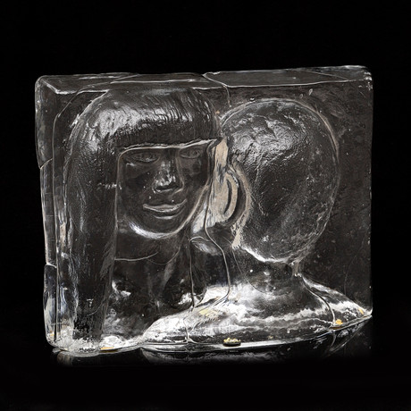 ERIK HÖGLUND. Skulptur, glas. Signerad och numrerad 6/100. på auktion hos Crafoord Auktioner Malmö