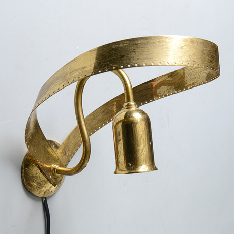 VÄGGLAMPA, 1950/60-tal. på auktion hos Formstad Auktioner