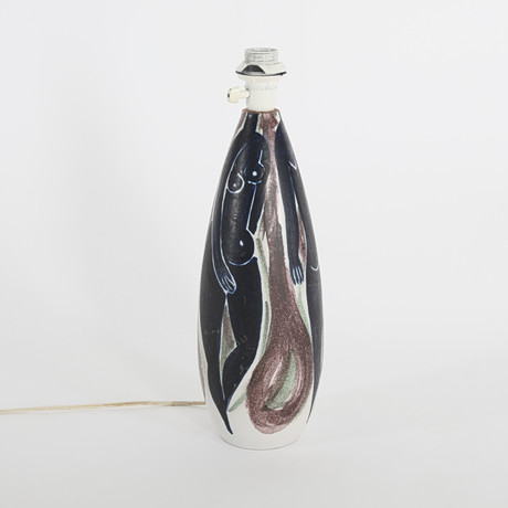 BORDSLAMPA, Mette Doller, 1950-tal. på auktion hos Auktionsverket Engelholm