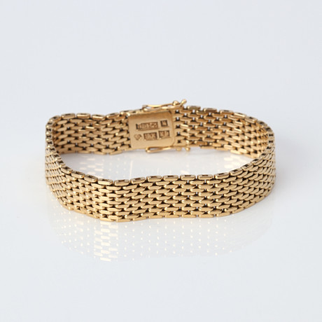ARMBAND, KORRIDORLÄNK. 18k guld, Gustav Dahlgren & Co, Malmö 1960, vikt ca 35,6 gram. på auktion hos Skånes Auktionsverk