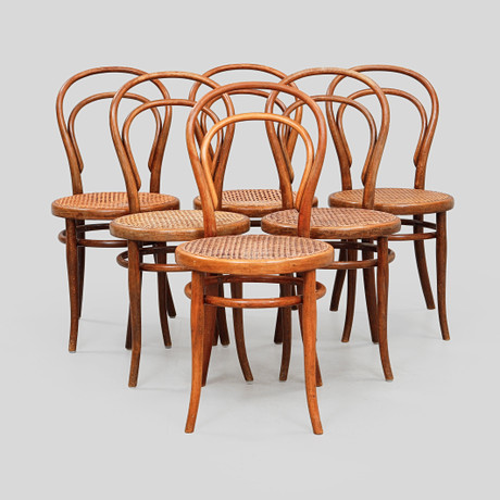 STOLAR, 6 st, Thonet. på auktion hos Göteborgs Auktionsverk