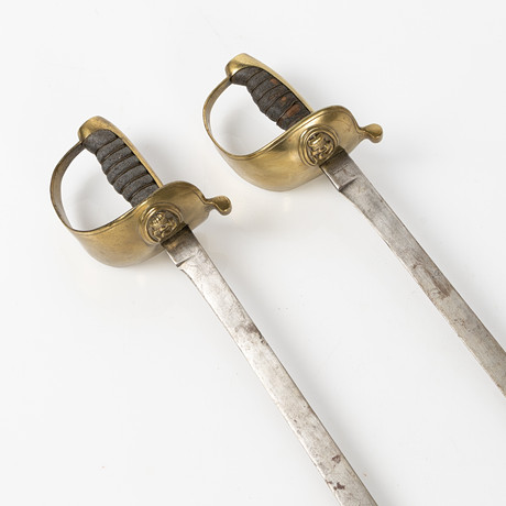 HUGGARE, ett par, flottan, 1800-tal, Danmark. på auktion hos Stockholms Auktionsverk Helsingborg