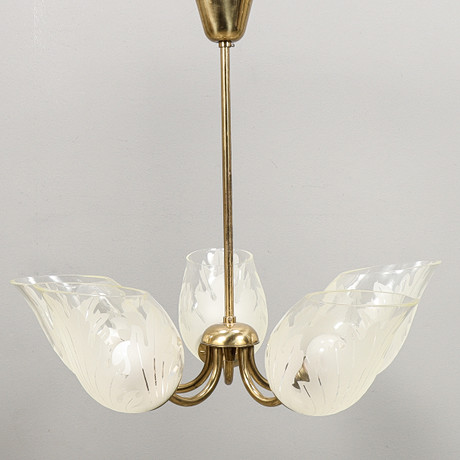CARL ERIK BODÉN. Taklampa, "Swedish Moder", Glössner & Co, 1940/50-tal. på auktion hos Karlstad Hammarö Auktionsverk
