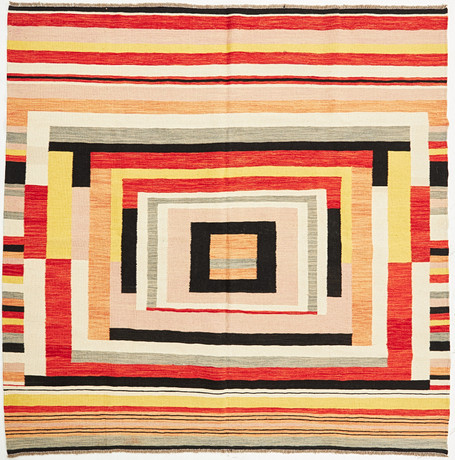Orientmatta. Kelim, ca 200x200 cm. på auktion hos Stockholms Auktionsverk Sickla
