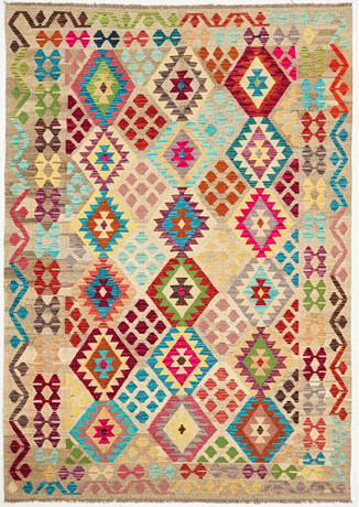 ORIENTMATTA. Kelim, ca 250x178 cm. på auktion hos Stockholms Auktionsverk Sickla