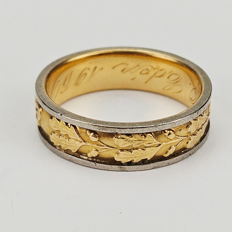 INGENGÖRSRING, guld, 18K, Hagb, Uppsala 1960, vikt ca. 7,8 gram. på auktion hos Auktionshuset Thörner & Ek