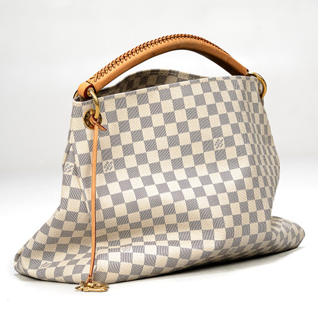 LOUIS VUITTON. Väska, "Artsy MM", Damier Azur. på auktion hos Norrlands Auktionsverk